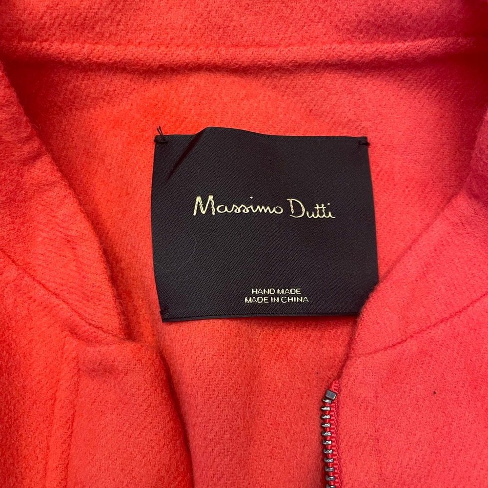 Massimo Dutti Red Bomber Jacket